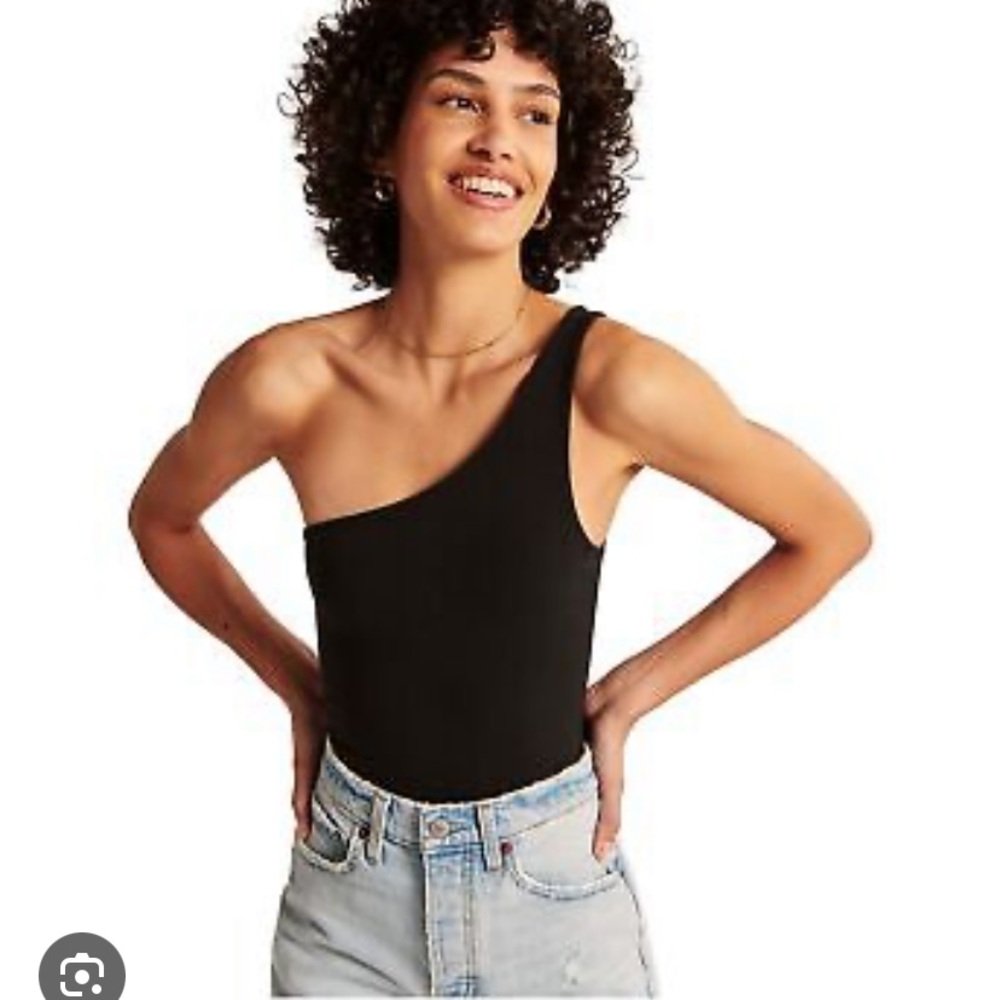 Abercrombie one shoulder strap bodysuit